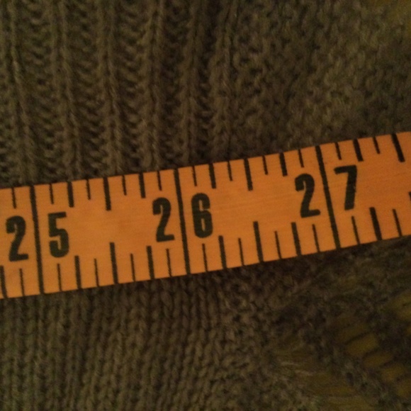 Decree Open Faced Charcoal Grey Sweater with ruffle - Picture 10 of 12